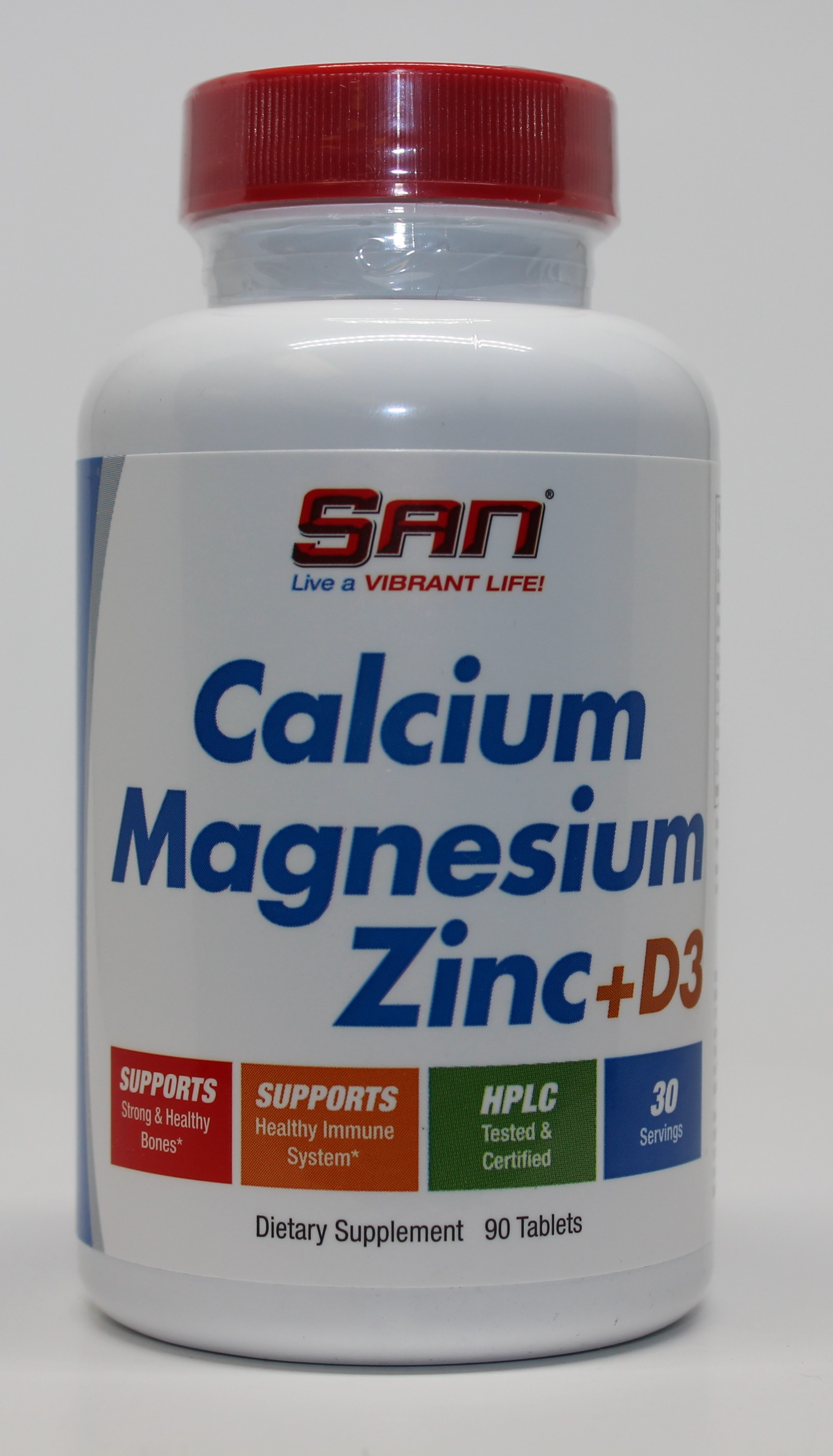 SAN Calcium Magnesium Zinc + D3 - 90 tablets - Odżywki i suplementy ...
